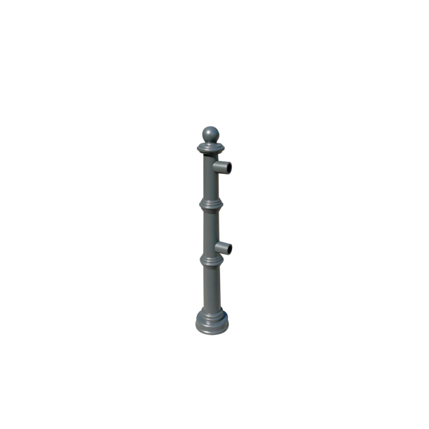 Aluminium ornamental bollard | series 495.01B | Middle post for top bar